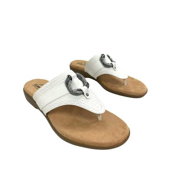 NEW Cliffs by White Mountain Benedict Wedge Thong Sandal Size 9 - Picture 1 of 6